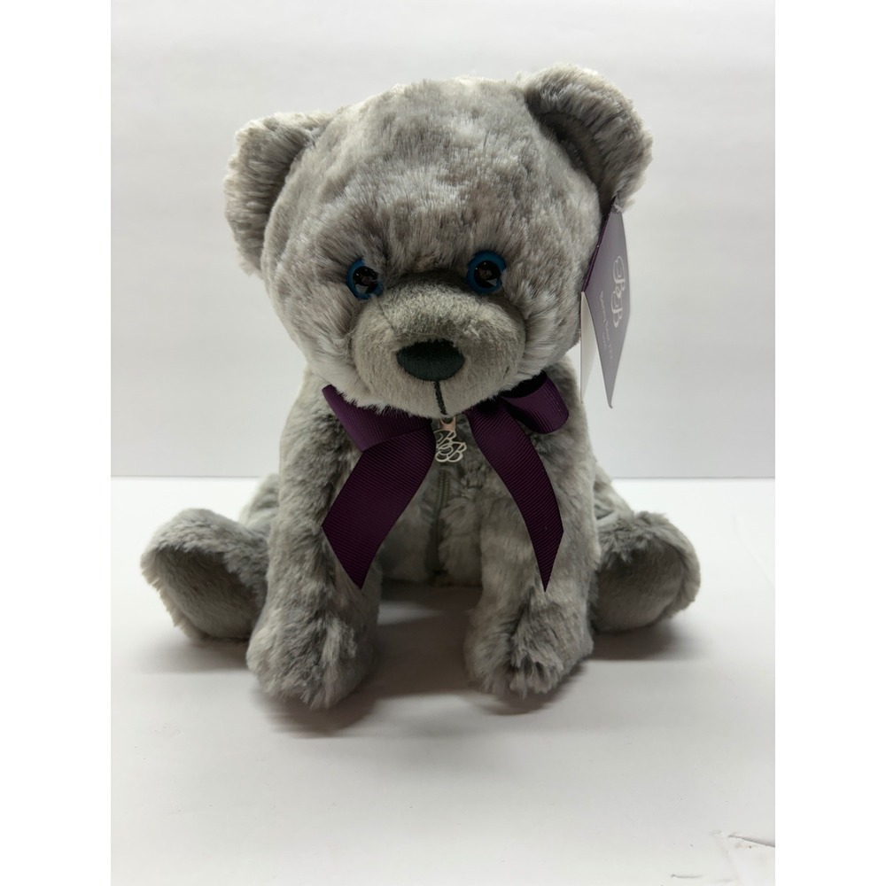 Ben Bridge Benny Bear XXX 2016 Gray Plush Jewelry Ring Gift Pouch NWT